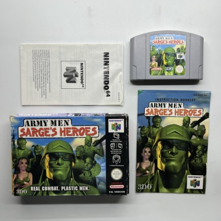 Army Men Sarge's Heroes i original eske til Nintendo 64