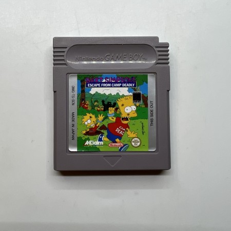 Bart Simpsons Escape From Camp Deadly til Game Boy
