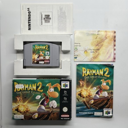 Rayman 2 The Great Escape i original eske til Nintendo 64