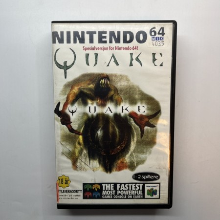 Quake norsk utleiespill i cover til Nintendo 64