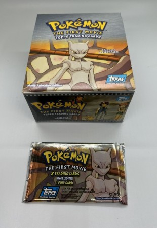 Pokemon Topps The Movie Booster Pack fra 1999! Rett fra butikkdisplay :-)