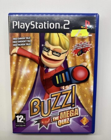 Buzz The Mega Quiz til Playstation 2 (PS2)