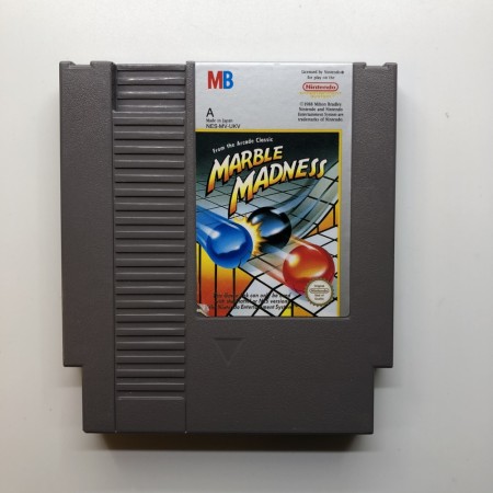 Marble Madness til Nintendo NES PAL-A (Britisk utgave)