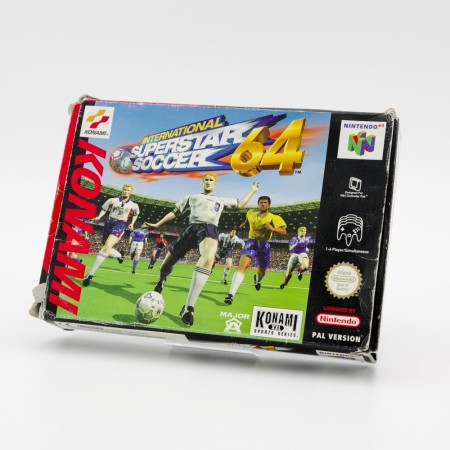 International Superstar Soccer 64 i original eske til Nintendo 64