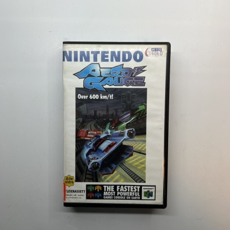 Aero Gauge norsk utleiespill i cover til Nintendo 64