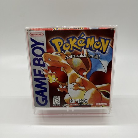 Pokemon Red komplett i eske (med akryl og nytt lodde-batteri)