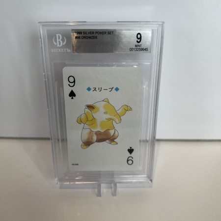 Pokemon Silver Poker Set fra 1999 Beckett 9 Drowzee