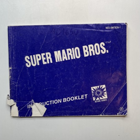 Super Mario Bros manual (SCN) til Nintendo NES
