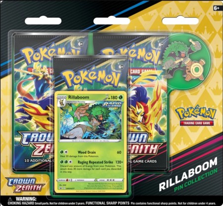Crown Zenith 3-pack Blister Rillaboom Pin Collection