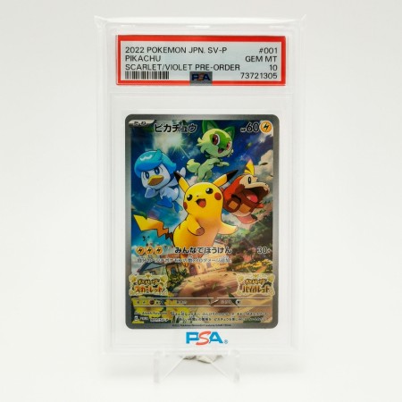 Pikachu SV Release Promo PSA 10
