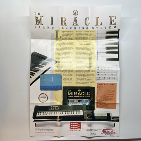 The Miracle Piano Teaching System reklame-manual SCN til Nintendo NES