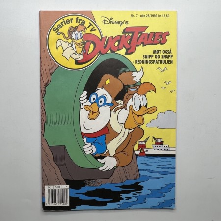 Duck Tales norsk tegneserie Nr.7 1992