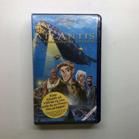 Atlantis En Forsvunnet Verden Disney VHS (Ny i plast)