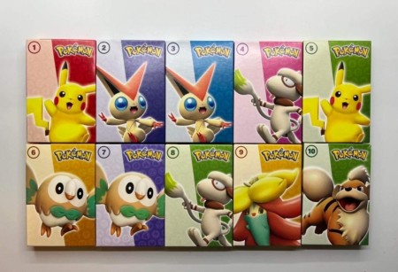 Pokemon Match Battle Boxed/Sleeved komplett Art-set McDonaldset 2022. Alle de 10 ulike boksene!