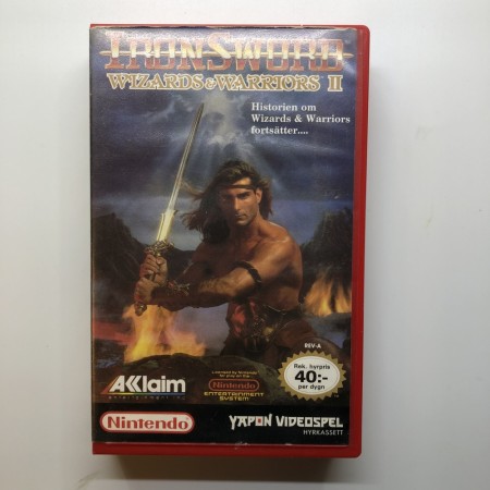 Iron Sword Wizards & Warriors 2 Yapon Utleie spill til Nintendo NES