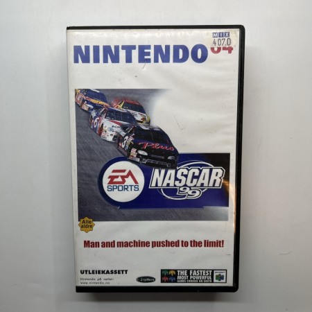 Nascar 99 norsk utleiespill i cover til Nintendo 64