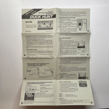 Duck Hunt manual (tysk) til Nintendo NES