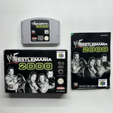 Wrestlemania 2000 i original eske til Nintendo 64