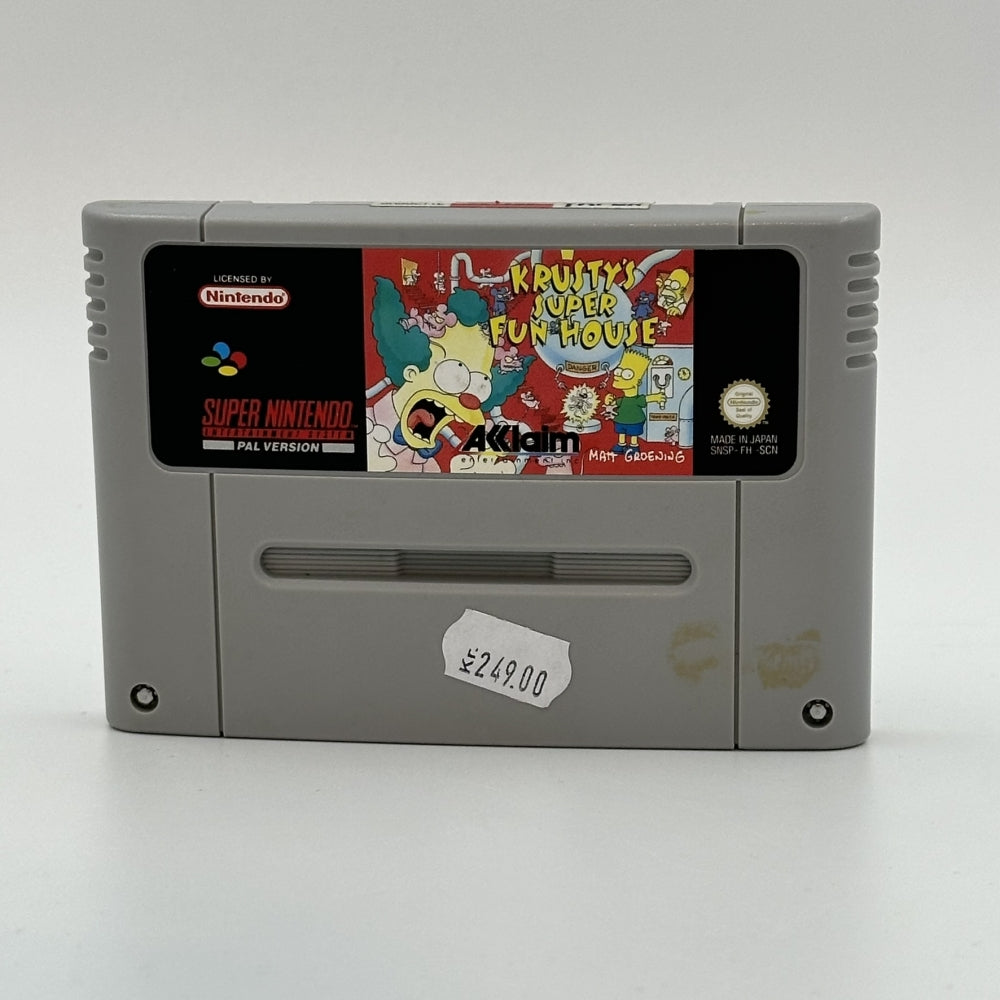 Krusty's Super Fun House Cart (PAL/SCN) til Super Nintendo (SNES)