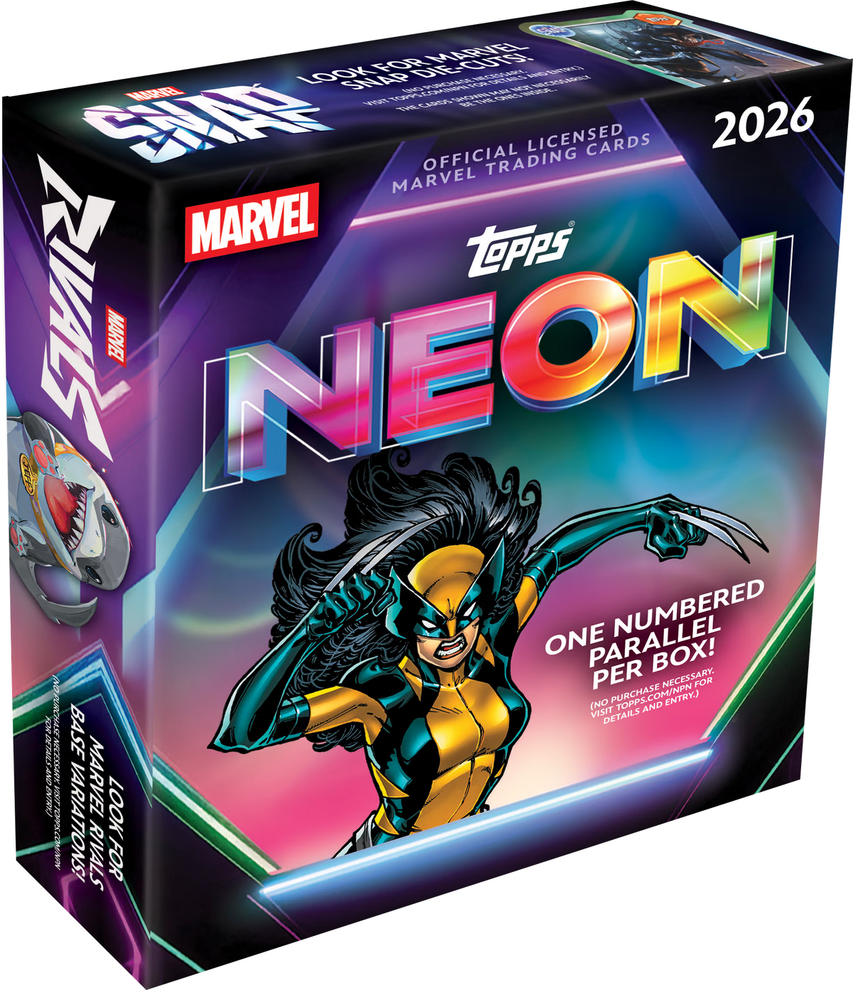 Topps Marvel Neon 2026 Mega Boks