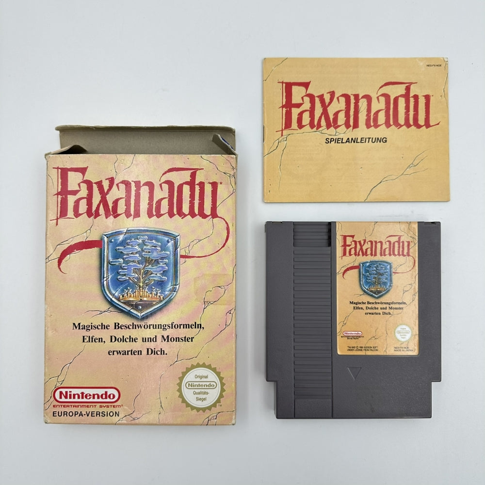 Faxanadu CIB Tysk Utgave - Nintendo NES