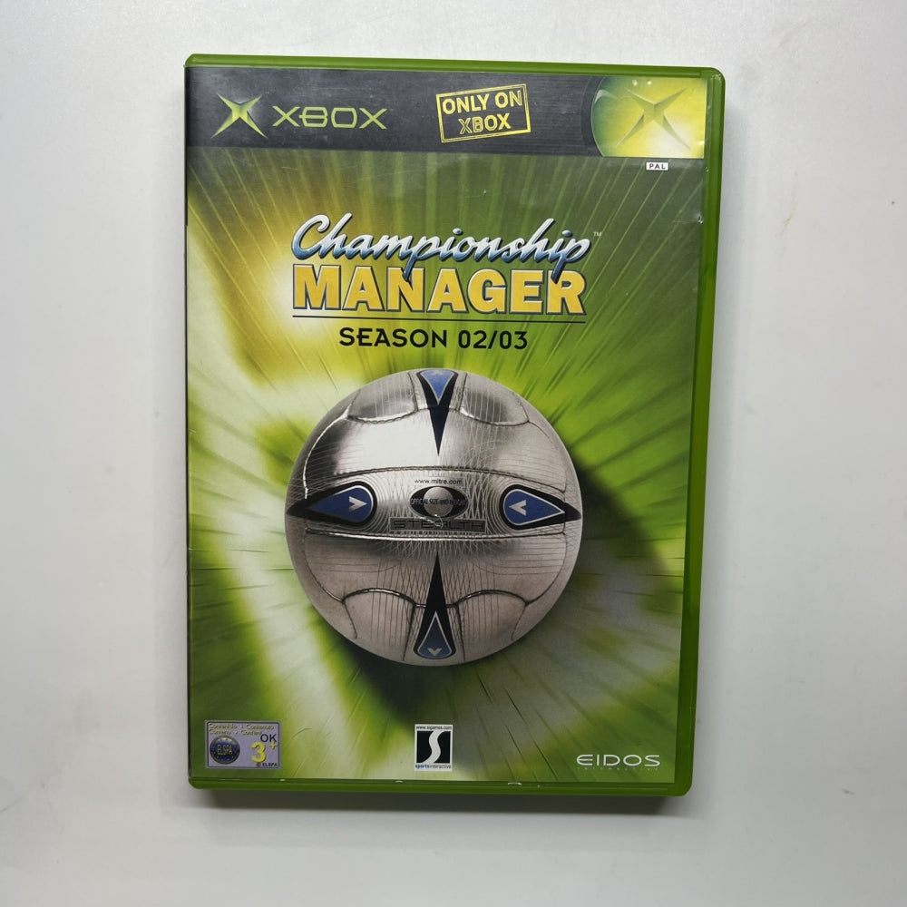 Championship Manager Season 02/03 - Xbox Original