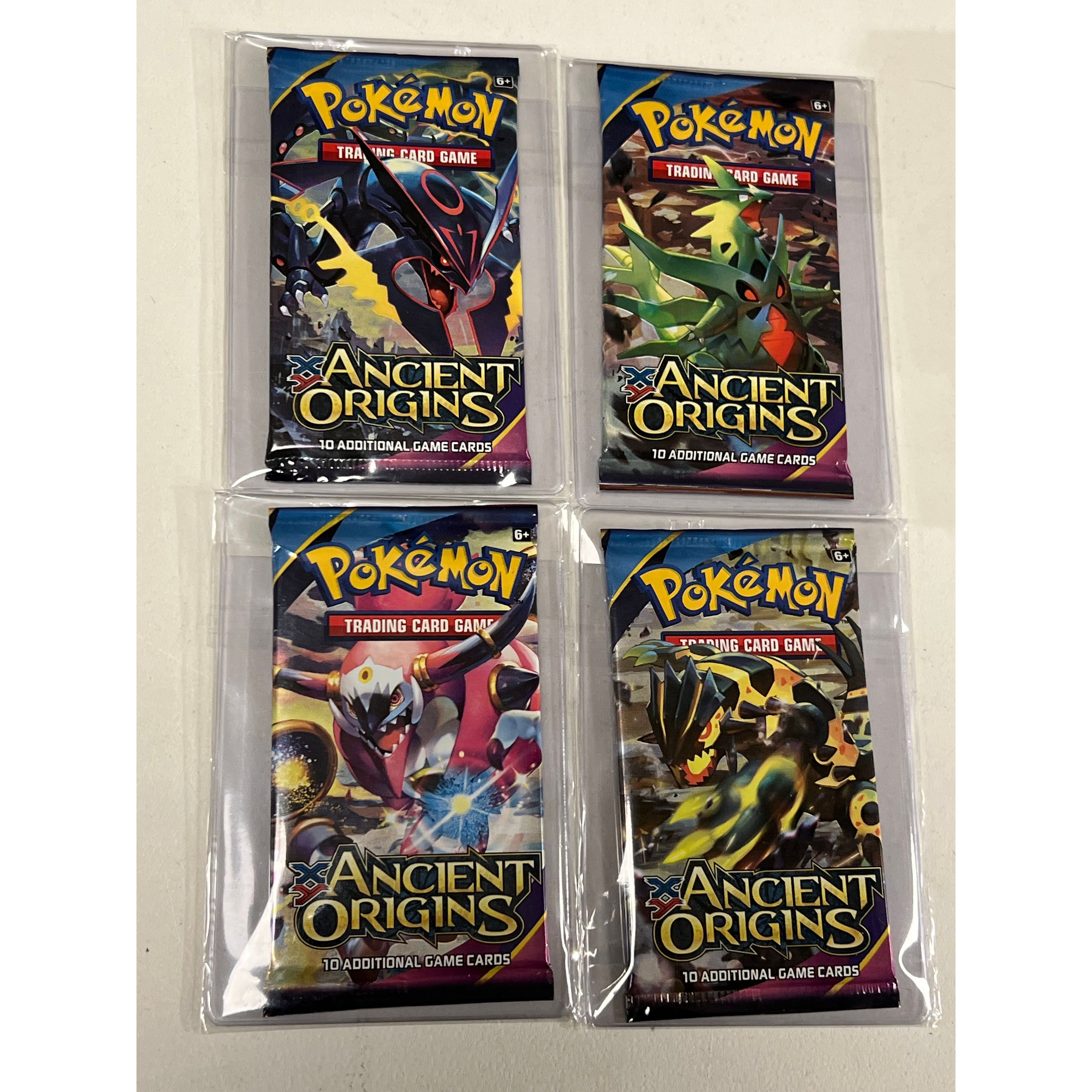 Pokemon - XY Ancient Origins ART-SET - 4 Tamper Sealed Booster Pacsk (Box Break 9.1.26)