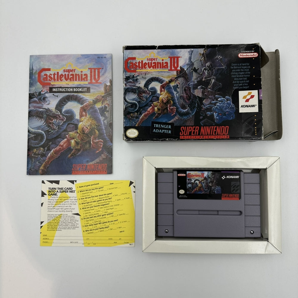 Super Castlevania IV CIB (Amerikansk) til Super Nintendo (SNES)