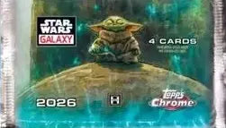 Topps Chrome Star Wars Galaxy 2026 Booster Packs (Fra hobby boks)