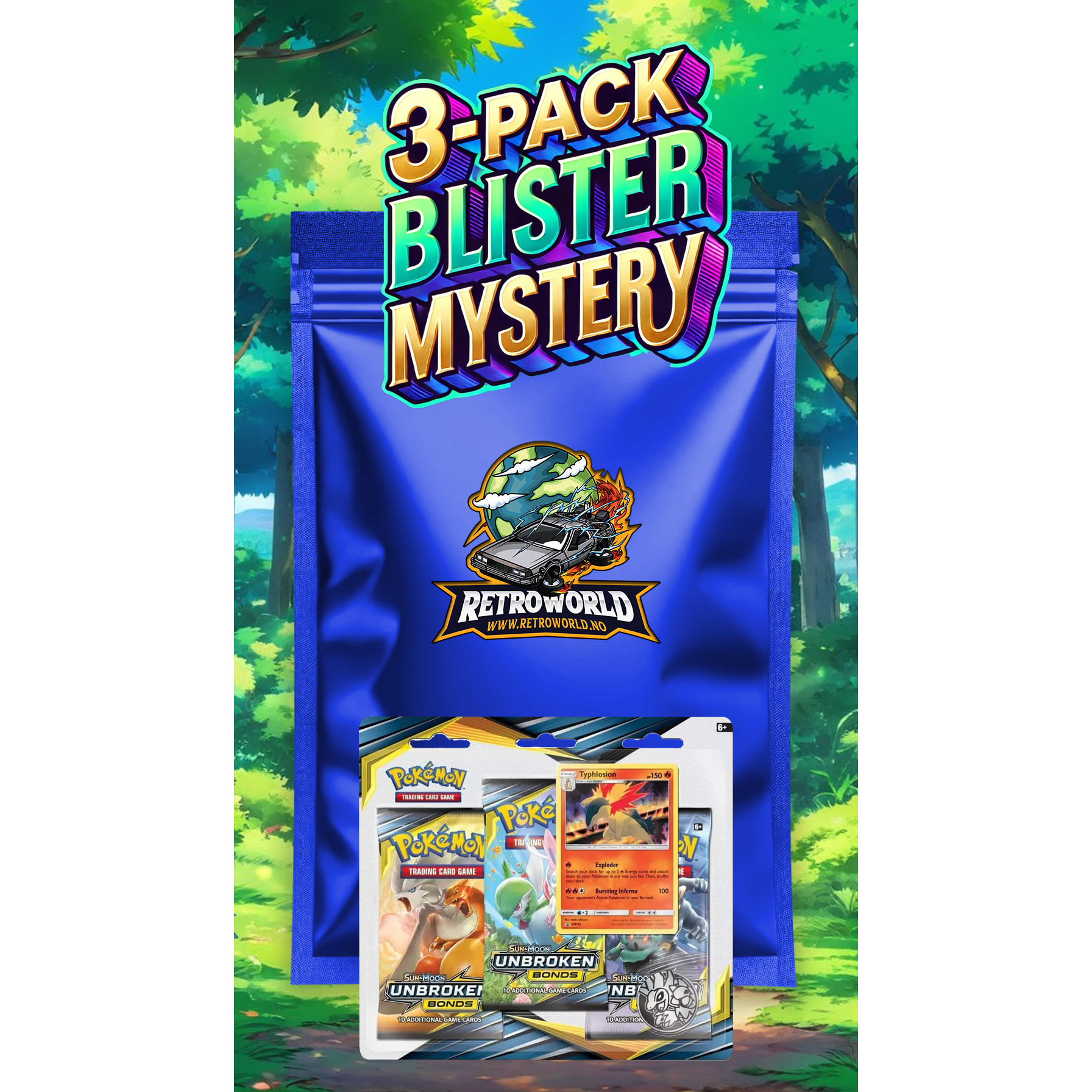 Pokemon 3-Pack Blister Mystery 2.0 (50 spots)