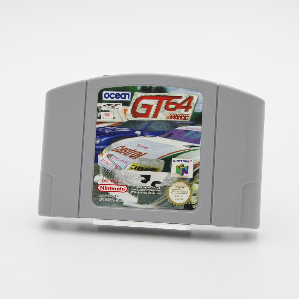 GT 64: Championship Edition (Rester av label på etikett) til Nintendo 64