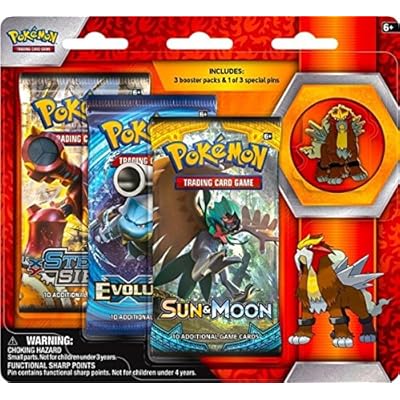 Pokemon - Collector's Pin 3-Pack Blister (Entei art)