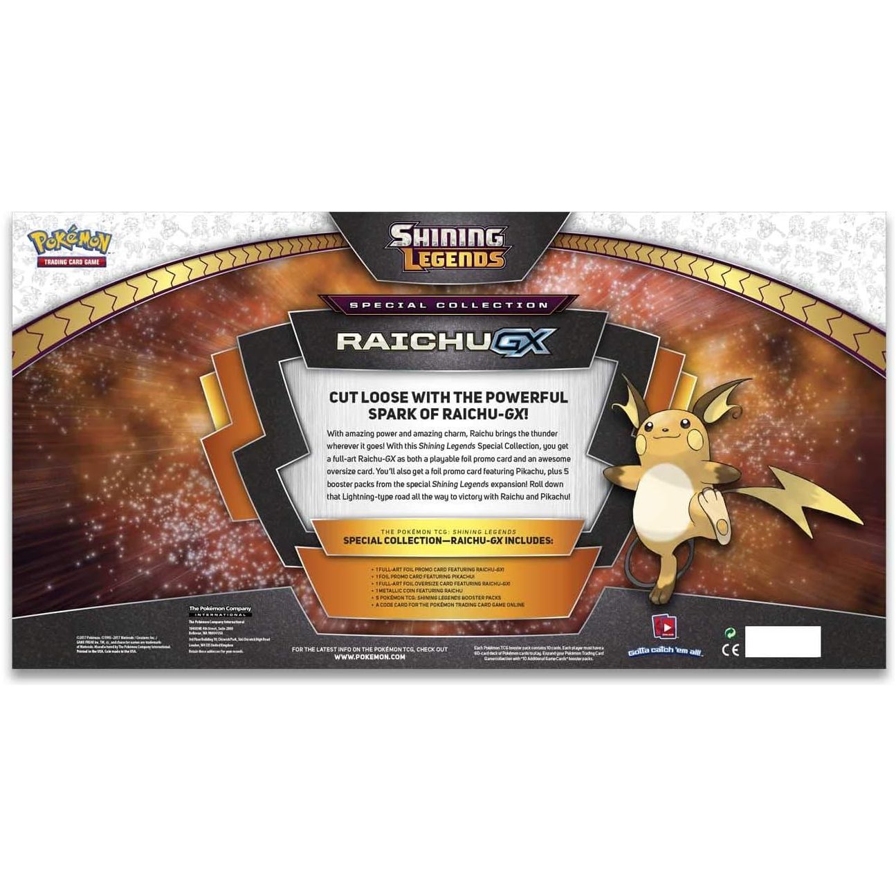 Pokemon - Shining Legends - Raichu GX Special Collection