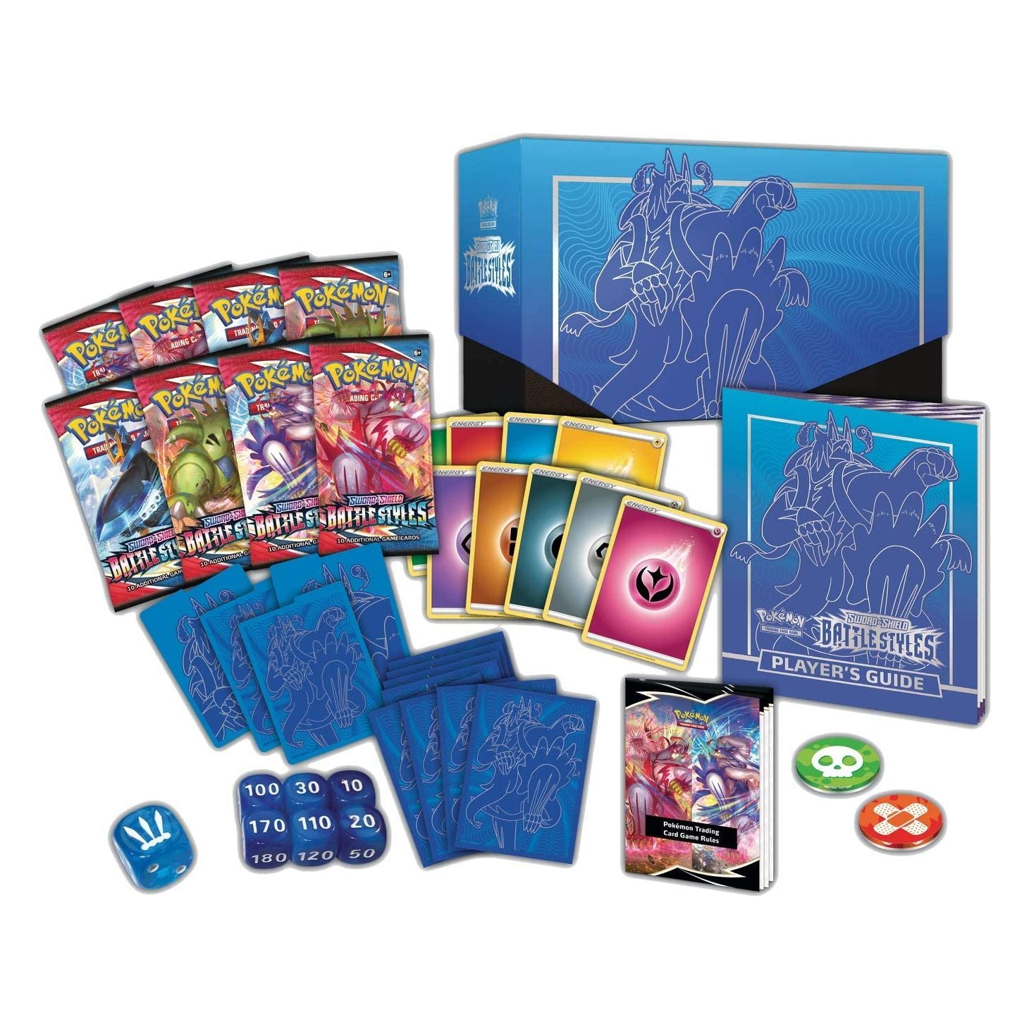 Pokemon - Battle Styles - Elite Trainer Box (ETB) - Tilfeldig farge Blå eller Rød