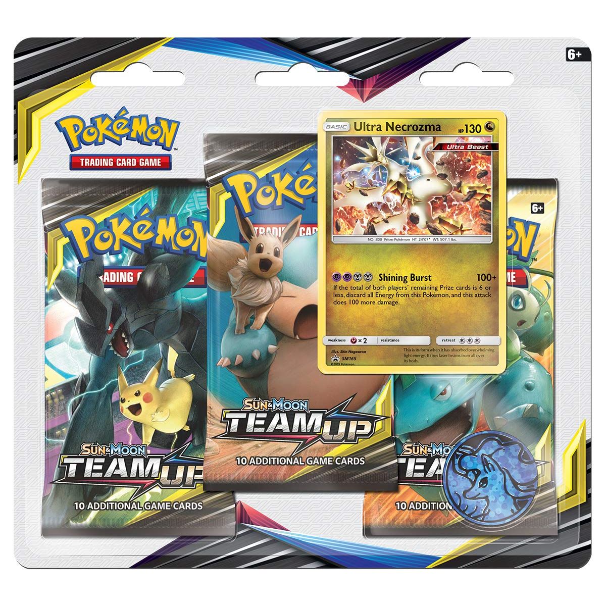 Pokemon - Team Up 3-pack Blister (Tilfeldig promo) SKIP THE LINE
