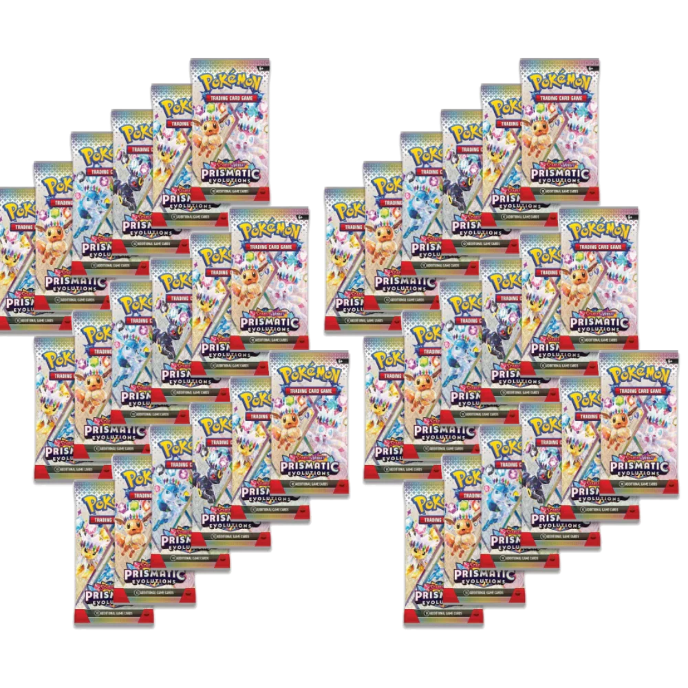 Pokemon - Prismatic Evolutions - 100 Booster Packs to Destiny