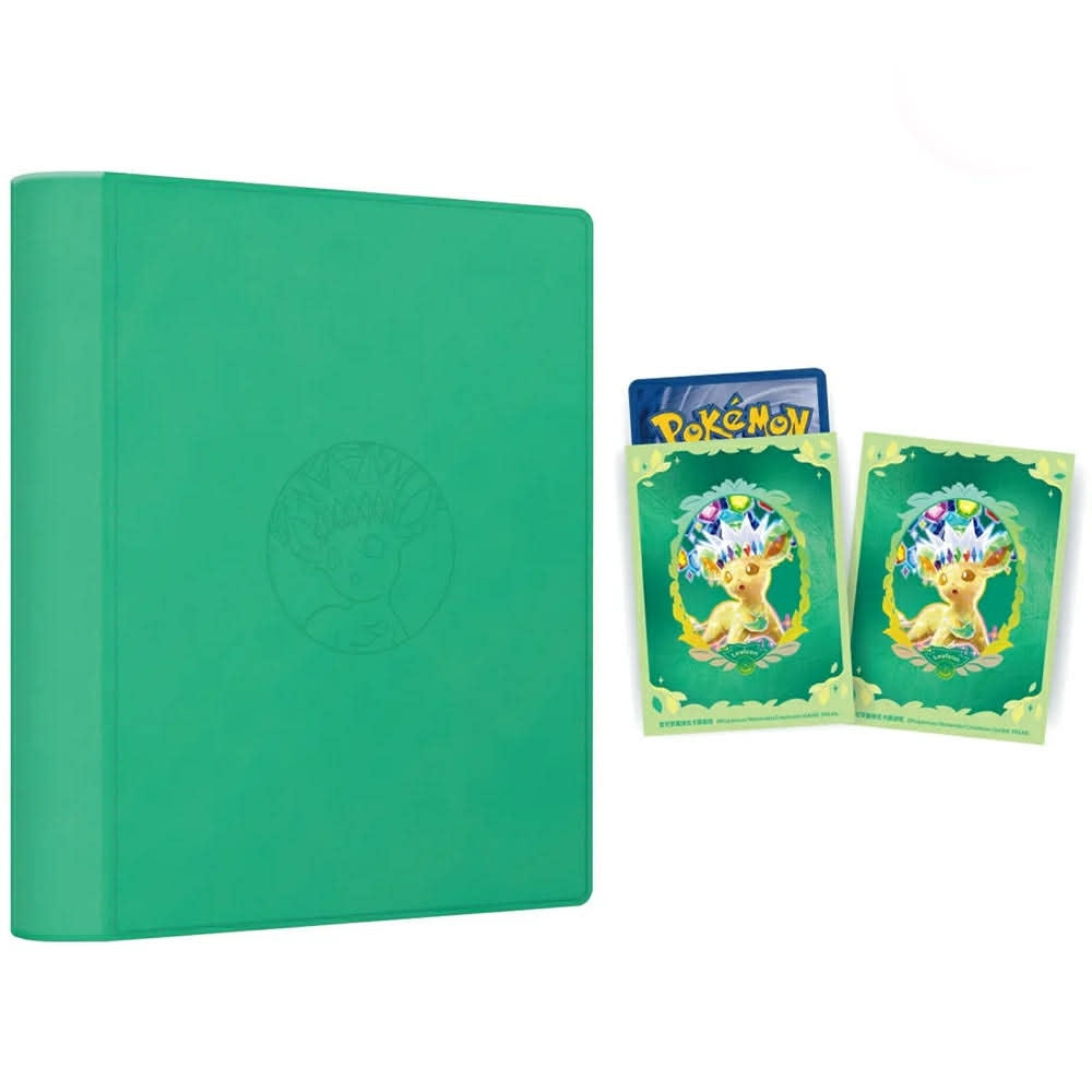 Pokemon Crystal Gathering Binder Set - #470 Leafeon (Kinesisk)