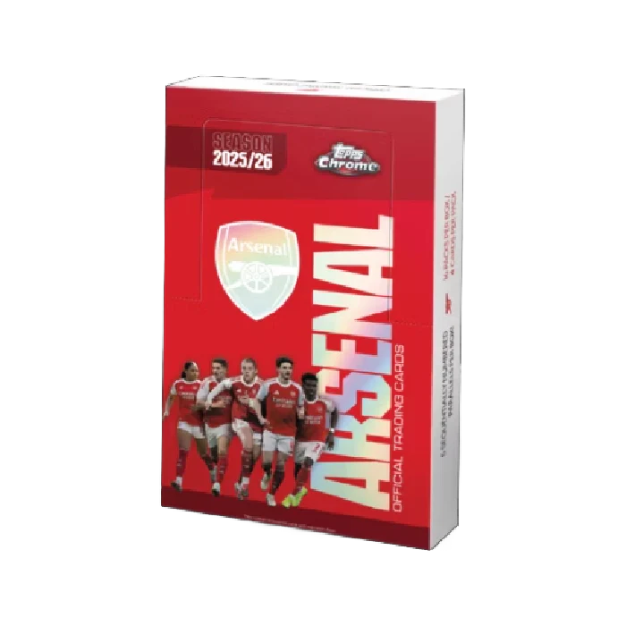 Topps Chrome Arsenal 2025/26 – 1 SPOT fra Deck Boks