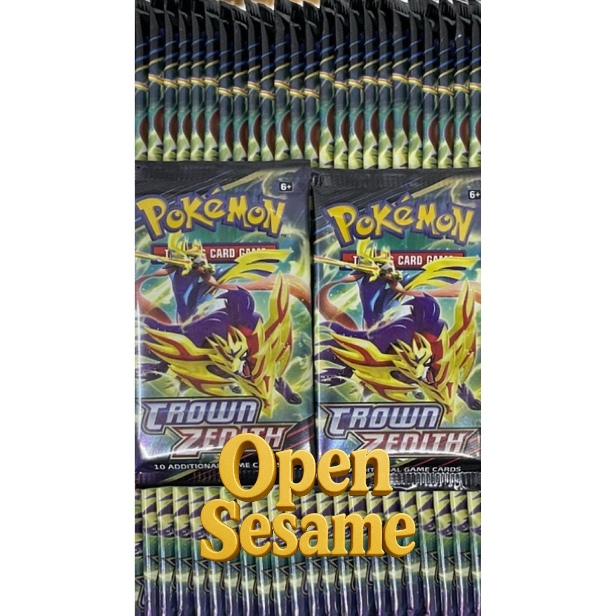 Pokemon - Crown Zenith 100 Pack Run - Open Sesame (Skip the line)