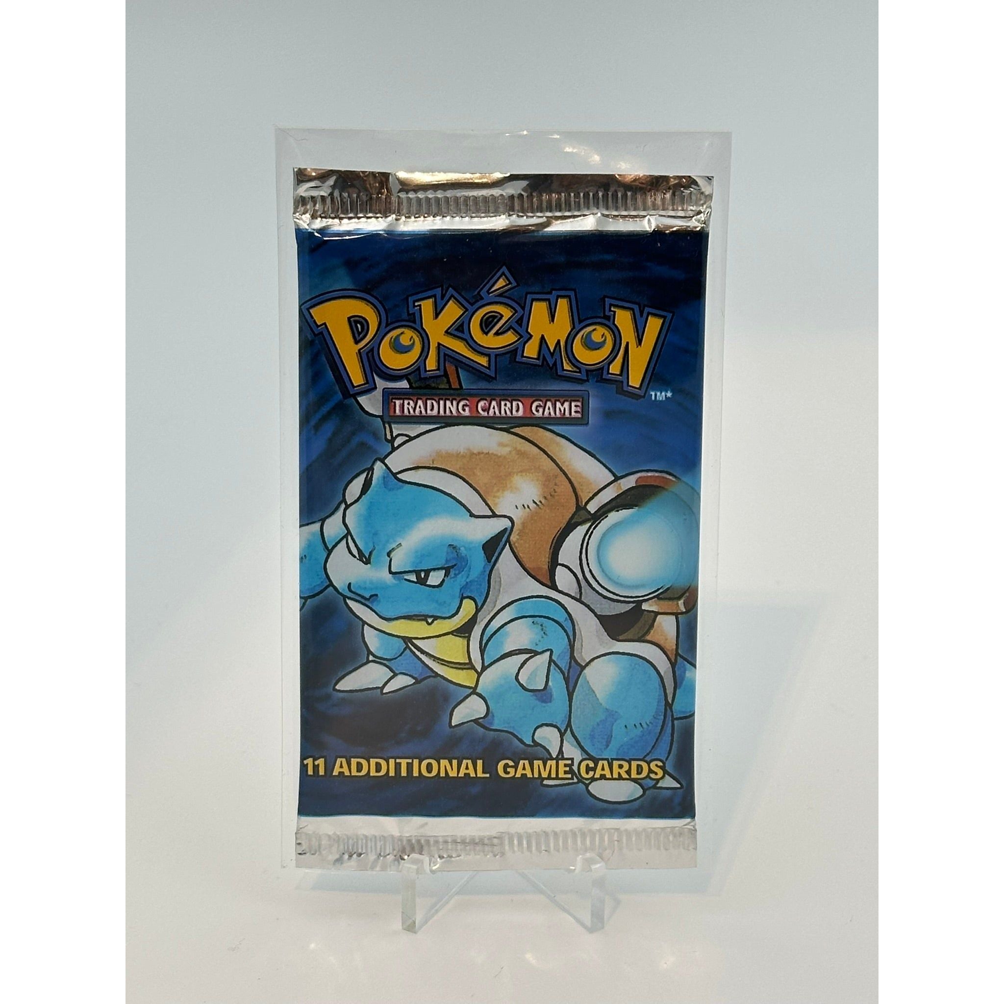 Pokemon - Base Set Unlimited (1999) - Booster Pack (Blastoise art) 21.3g HEAVY