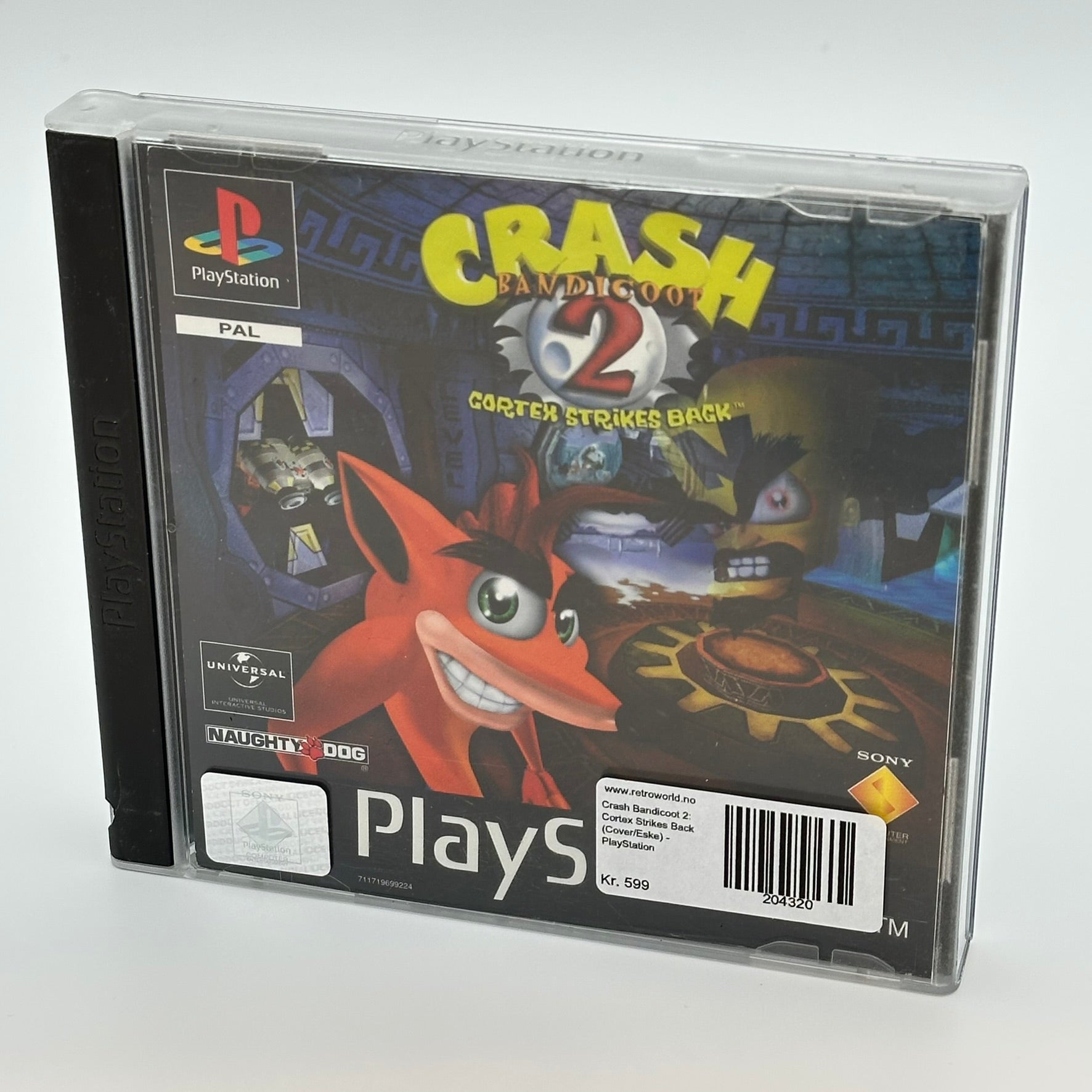 Crash Bandicoot 2: Cortex Strikes Back (Med manual) - PlayStation 1 (PS1)