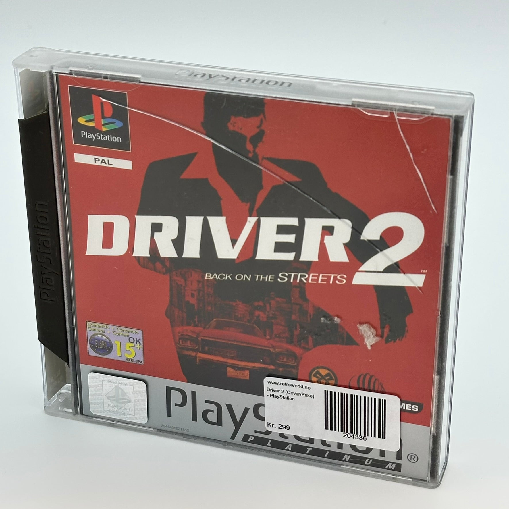 Driver 2 Platinum (Uten manual) - PlayStation 1 (PS1)