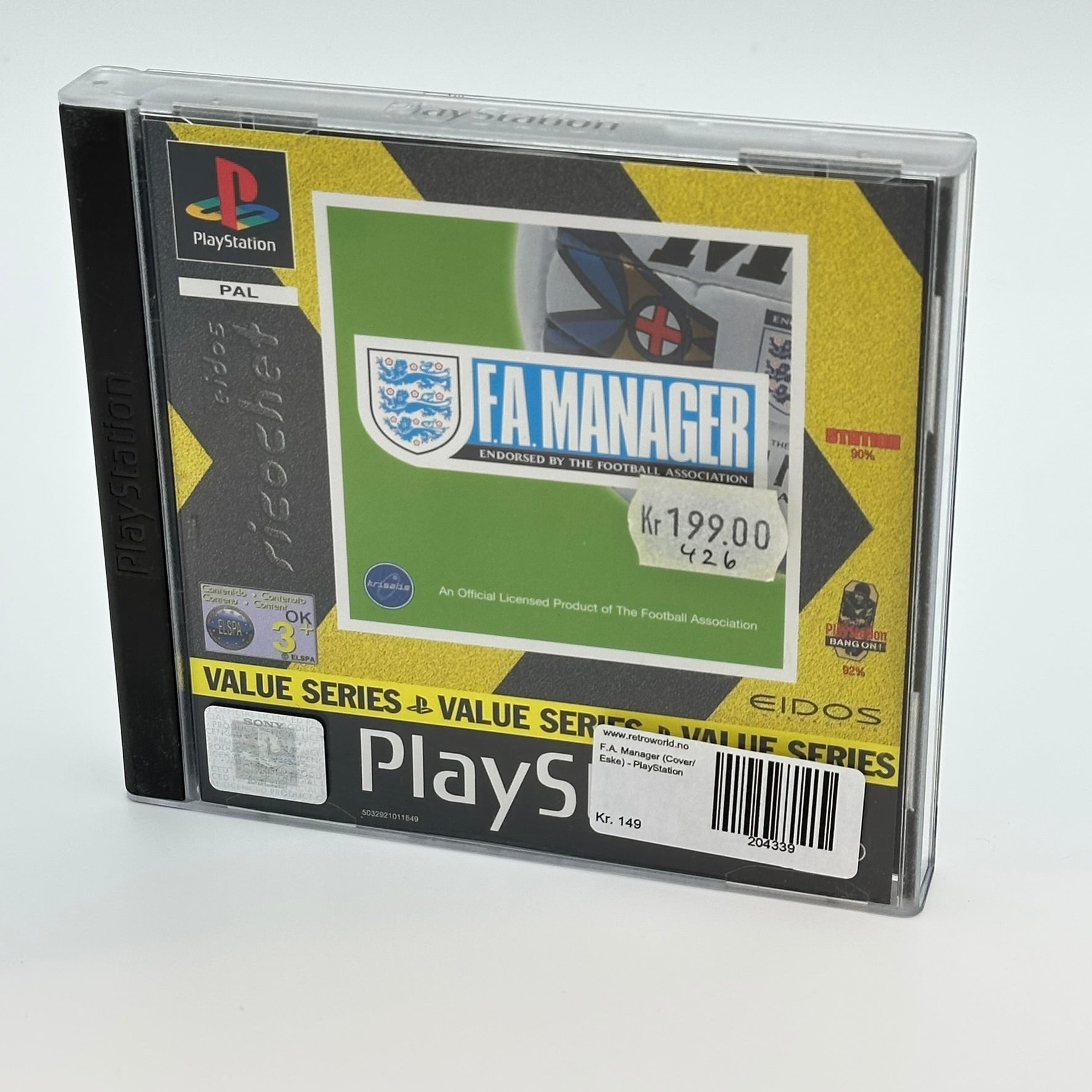 F.A. Manager (Med manual) - PlayStation 1 (PS1)