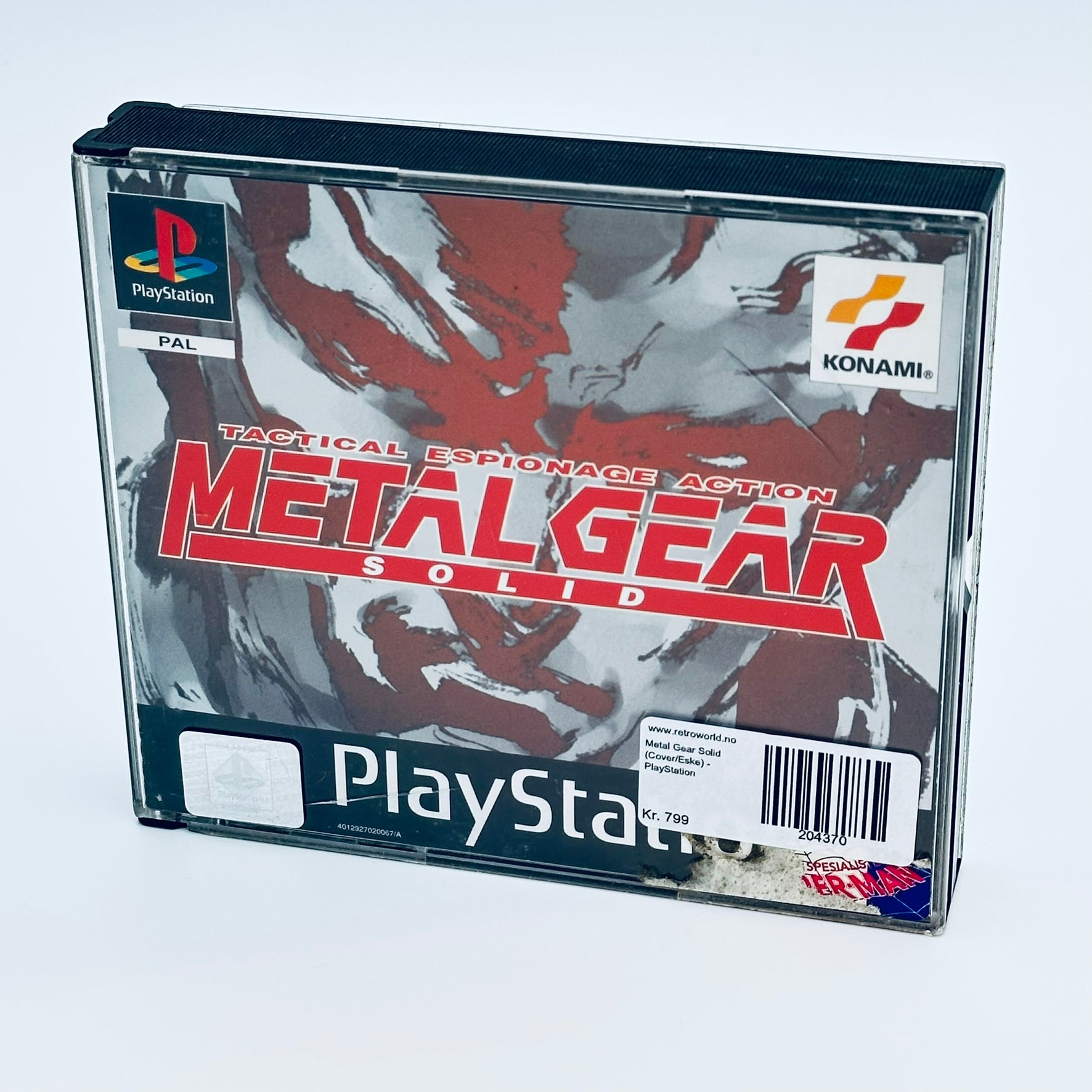 Metal Gear Solid (Med manual) - PlayStation 1 (PS1)