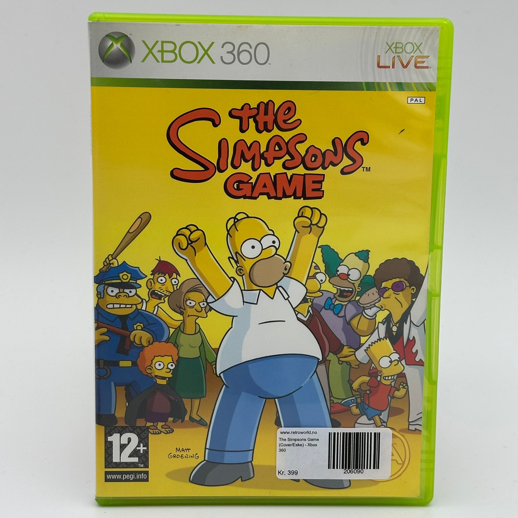 The Simpsons Game (Cover/Eske) - Xbox 360