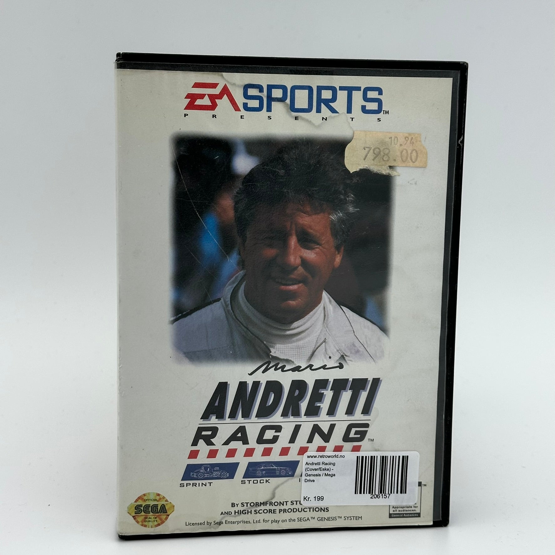 Andretti Racing (Cover/Eske) - Sega Genesis / Mega Drive