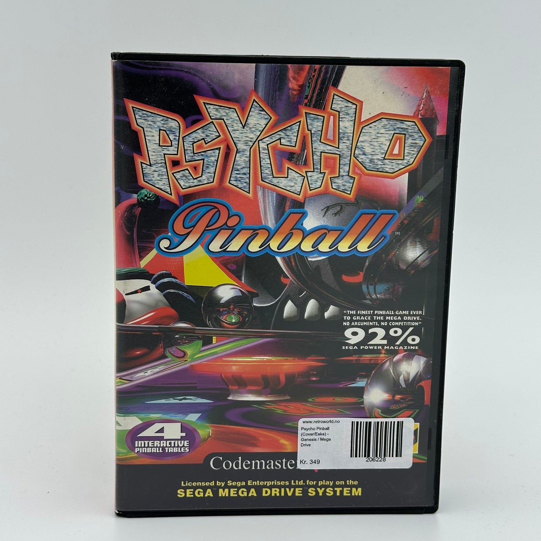 Psycho Pinball (Cover/Eske) - Sega Genesis / Mega Drive