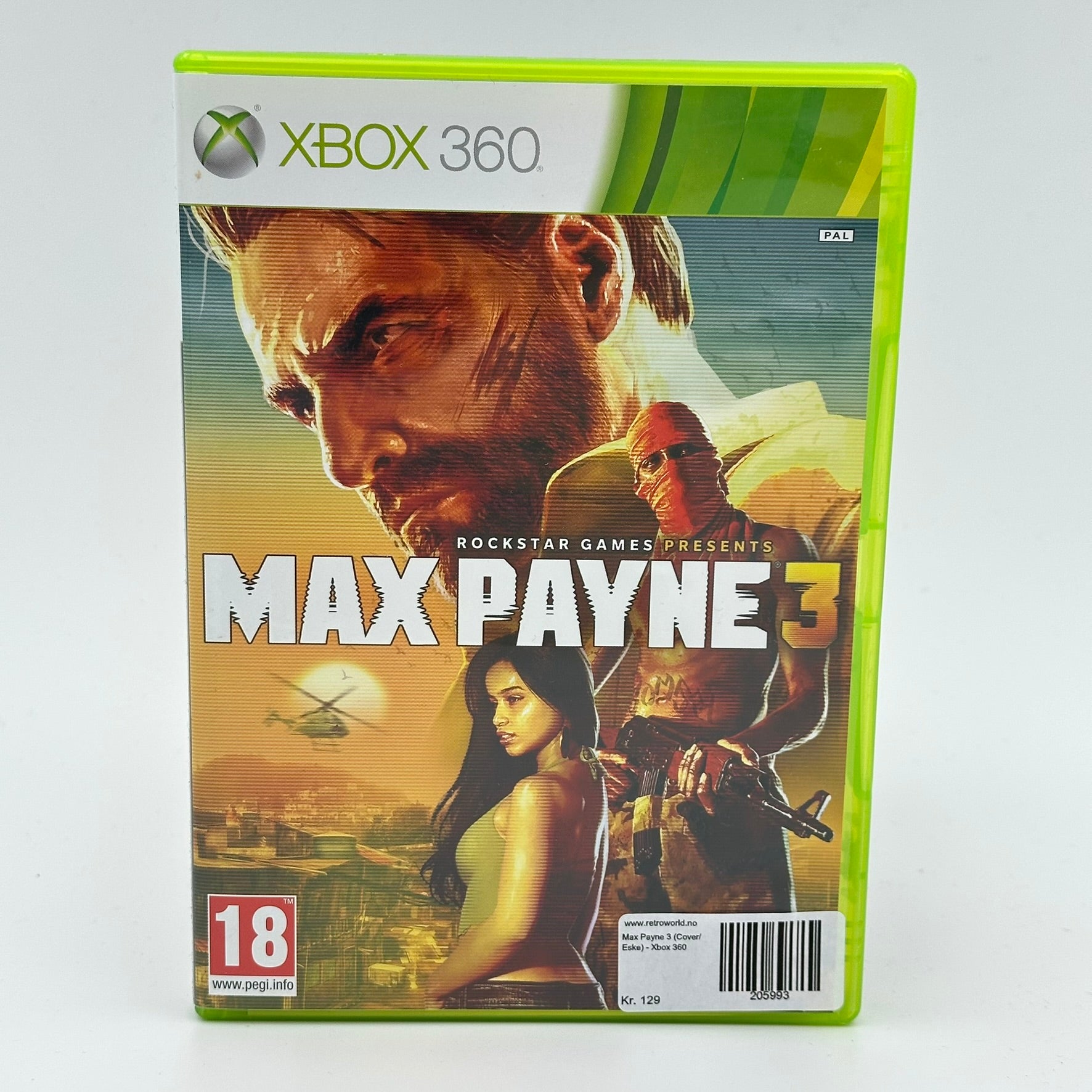 Max Payne 3 (Cover/Eske) - Xbox 360