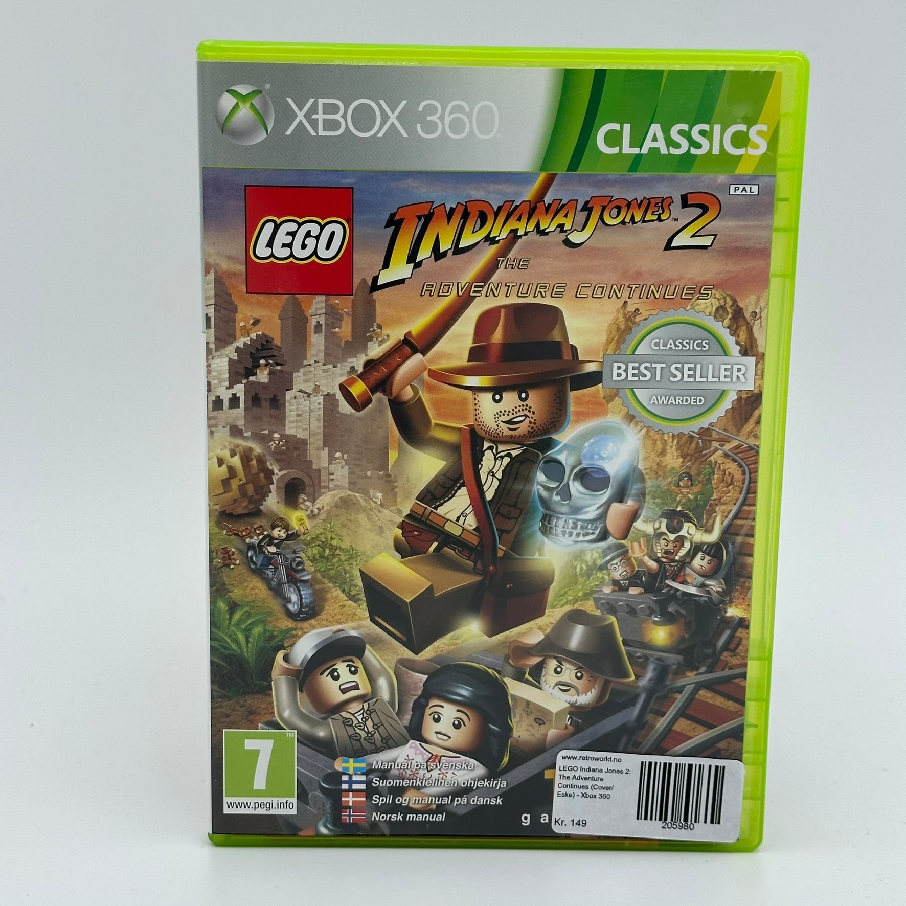 LEGO Indiana Jones 2: The Adventure Continues (Cover/Eske) - Xbox 360