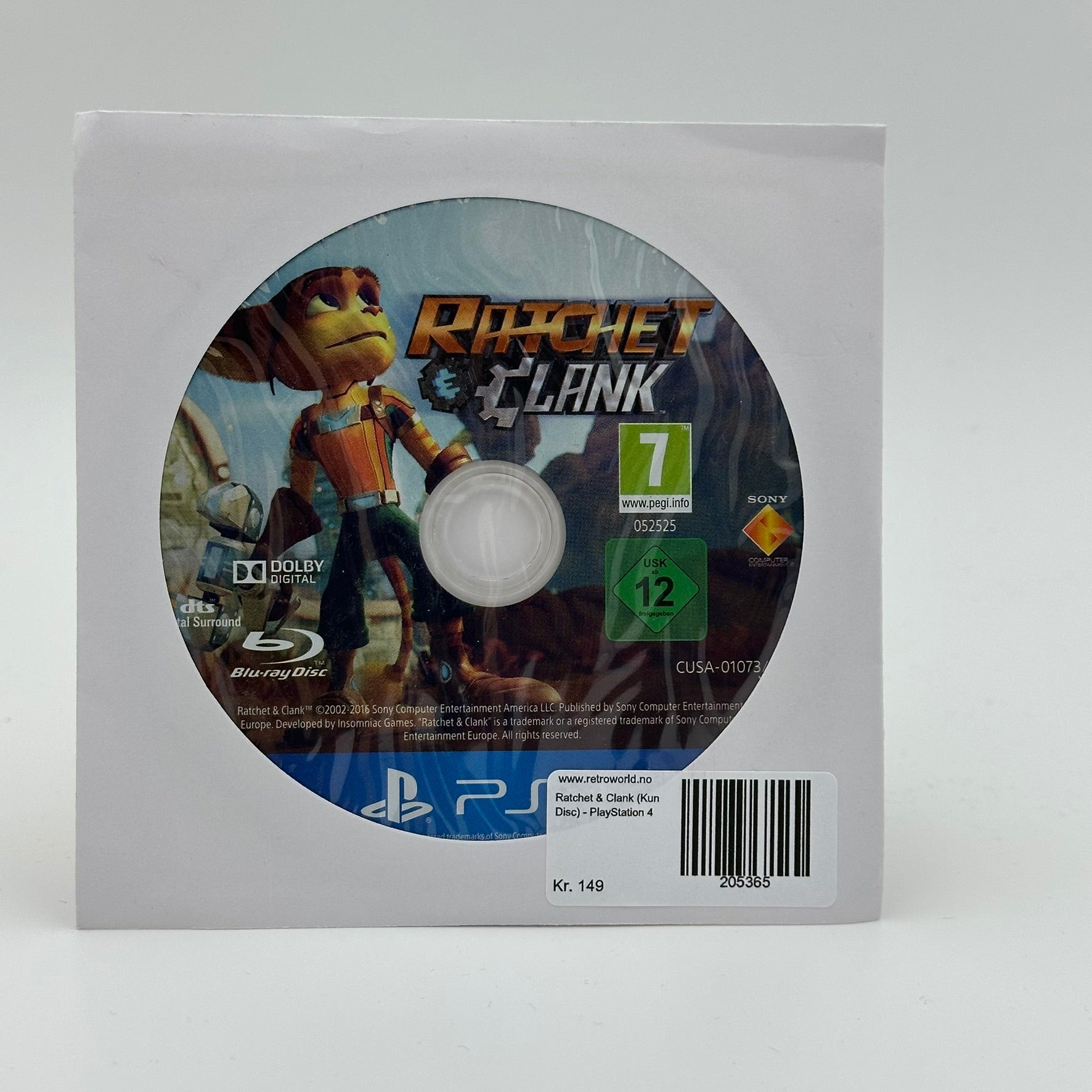Ratchet & Clank (Kun Disc) - PlayStation 4